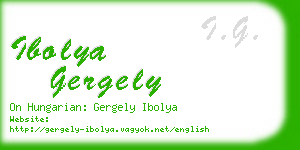 ibolya gergely business card